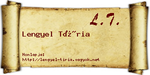 Lengyel Tíria névjegykártya